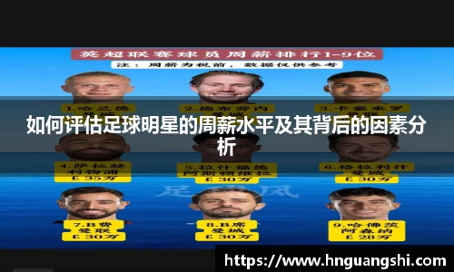 如何评估足球明星的周薪水平及其背后的因素分析