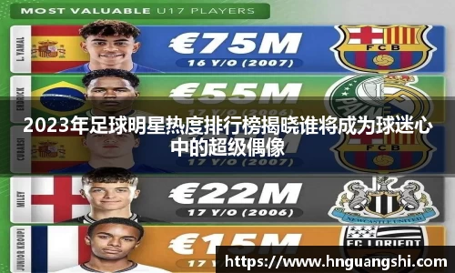 2023年足球明星热度排行榜揭晓谁将成为球迷心中的超级偶像
